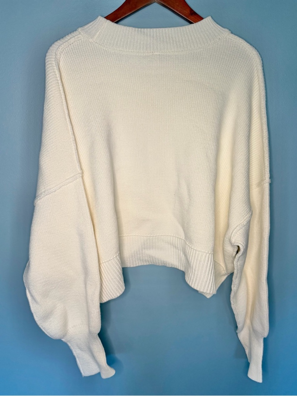 NWT Free People Easy Street Crop Pullover | Size XL - Picture 6 of 7